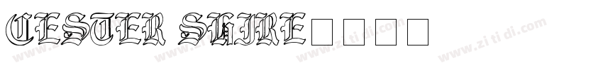Cester Shire字体转换